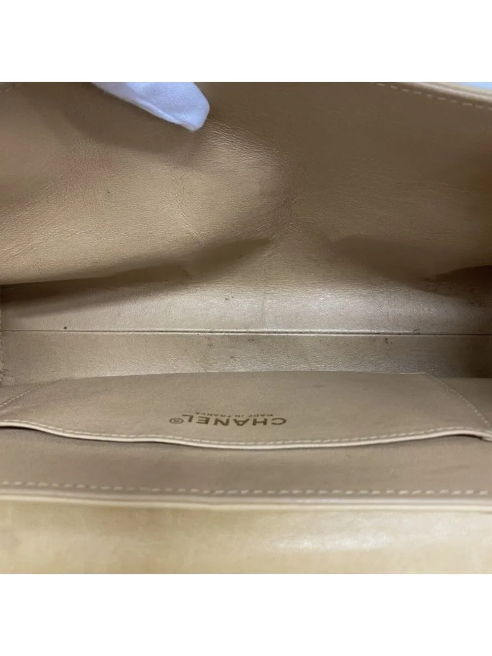 Chanel Shoulder Bag 2.55 Choco Bar Lambskin Light Brown Gold